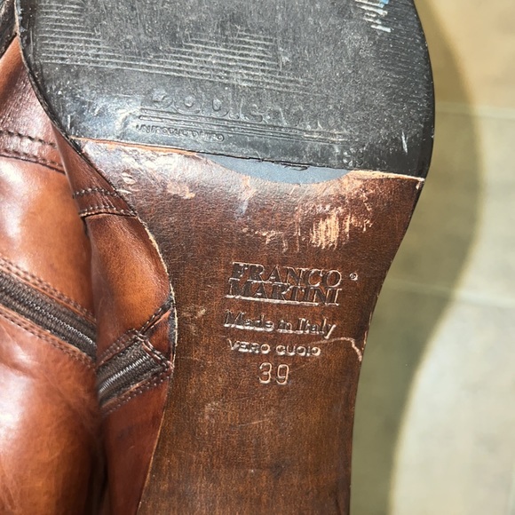 Franco Martini brown Pointed-toe boots - Picture 9 of 12